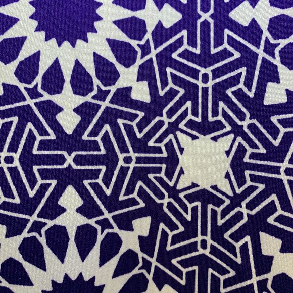 Gorgeous Lularoe Long Purple & White Dress Size Large - Picture 3 of 4